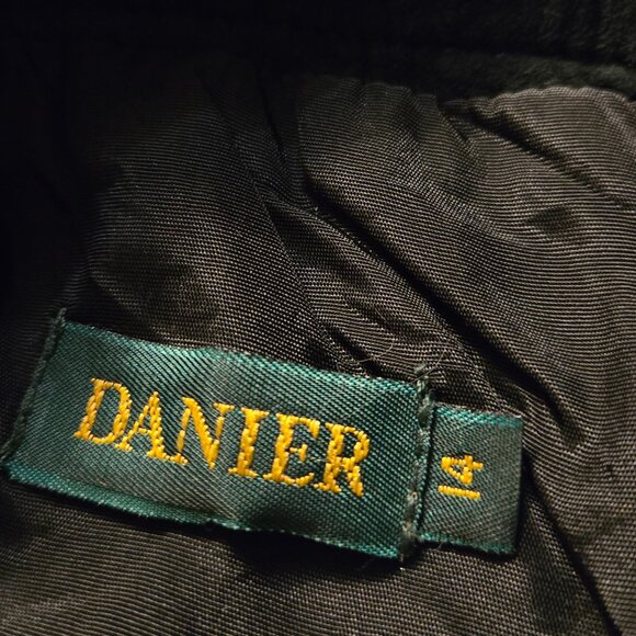 Black Genuine suede leather midi skirt size 14 - Picture 5 of 9